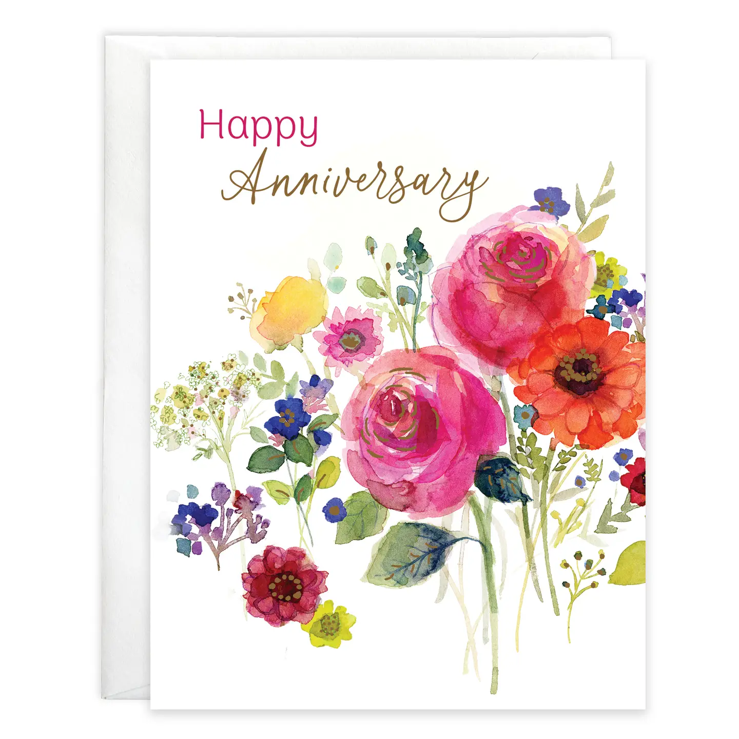 Floral Anniversary Card